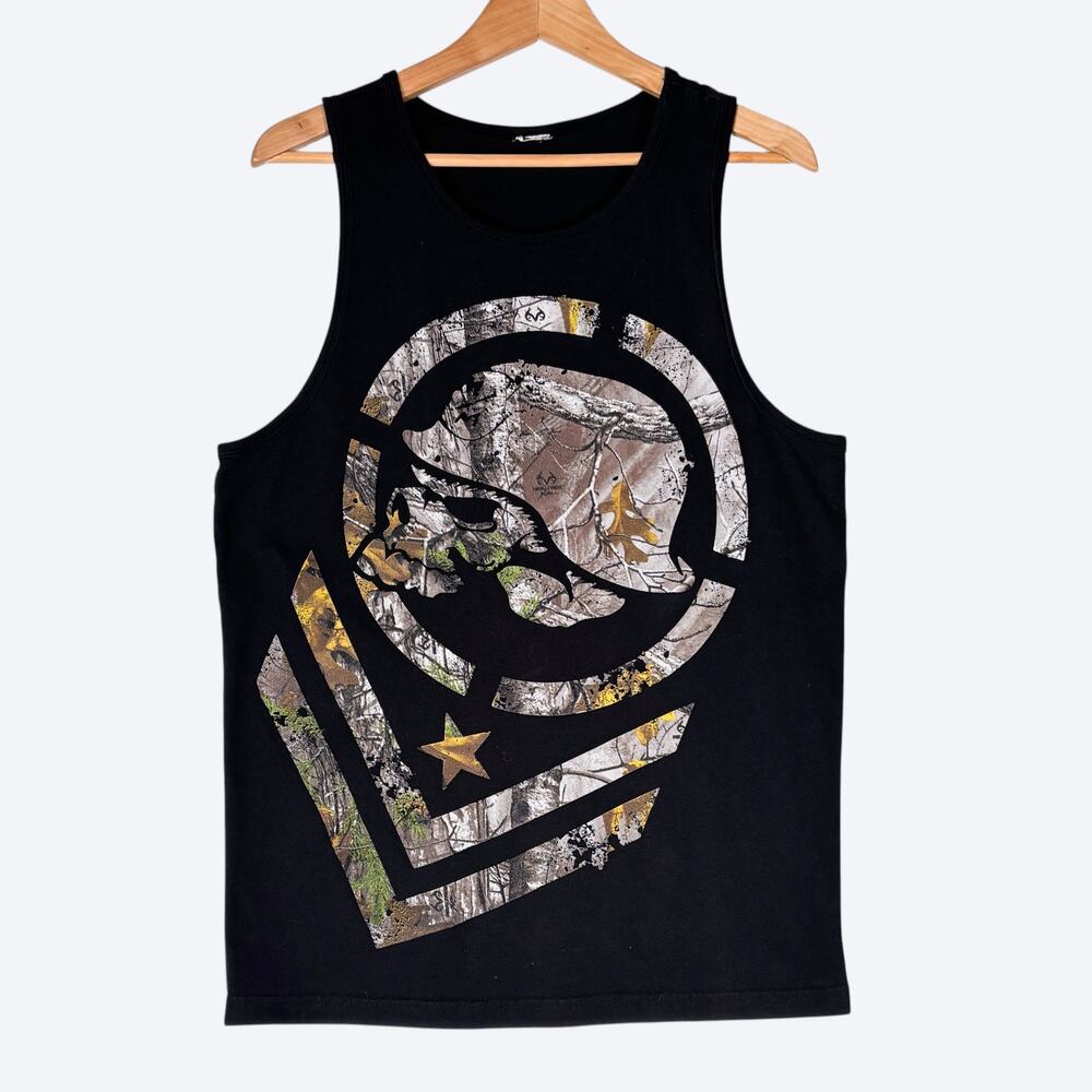 VTG Metal Mulisha Realtree Camo Skull Tank Top Men's M Hunting Y2K